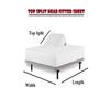 100% Cotton 4PC Top Split Head Sheet Set for Adjustable Bed 800 TC Premium Cotton Yarns Best Sateen Weave Sheet Comfort 34" Split Down from The Top Fits upto 18" DP Top Split Cal King-Wine view 3