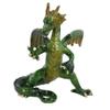 AB Tools Green Standing Dragon Resin Fantasy Sculpture Statue House Ornament Figurine view 3
