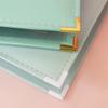 Craftelier - Eco-Leather Ring Album with 5 Plastic Sleeves of 12" x 12" (30.5 x 30.5 cm) | 3 Silver Metal D-Ring System and Label Holder | Size 33.02 x 38.1 x 7.62 cm - Mint Colour view 3