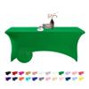 eccwai Spandex 6ft Waterproof Table Cover for Party,Wedding, Banquet, and Events(Emerald) view 1