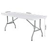 eccwai Spandex 6ft Waterproof Table Cover for Party,Wedding, Banquet, and Events(Emerald) view 2