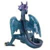 AB Tools Blue Standing Dragon Resin Fantasy Sculpture Statue House Ornament Figurine view 2