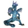 AB Tools Blue Standing Dragon Resin Fantasy Sculpture Statue House Ornament Figurine view 3