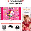 VOOVA & MOVAS Unicorn Hooded Towel for Girls Age 3-8, Large 30"x50" 100% Cotton Ultra Absorbent Wearable Wrap, Pink Bath Towel for Beach Pool Swim, Birthday Gift for Kids view 2