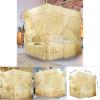 Haofy Luxury Princess 3 Side Openings Net 4 Corners Bed Canopy Curtain Netting Bedding for Bedroom(120 * 200 * 200/Beige) view 2