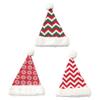 Ruluti 3pcs Santa Hat Unisex Christmas Hats Xmas Holiday Cap Extra Thicken Classic Santa Hats for Party Christmas view 1