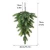 QSDGFH Wintry Pine Tear Drop Swag, 27.6in Christmas Swag with Pine Cones Red Berry Artificial Teardrop Wreath for Holiday Party Front Door view 2