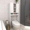 Decorotika-Helen Toilet Cabinet Modern Storage Unit Over-The-Toilet Storage White view 1