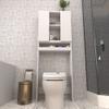 Decorotika-Helen Toilet Cabinet Modern Storage Unit Over-The-Toilet Storage White view 4