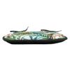 Ambesonne Leaf Chair Seating Cushion Set of 4, Vintage Retro 60s Seem Banana Palm Tree Leaves Flowers Hibiscus, Anti-Slip Seat Padding for Kitchen & Patio, 16"x16", Pale Caramel Burgundy view 3