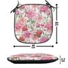 Ambesonne Watercolor Flower Chair Seating Cushion Set of 2, Victorian Floral Pattern Painting Style Print with Peonies Roses, Anti-Slip Seat Padding for Kitchen & Patio, 16"x16", White Pink Blush view 4