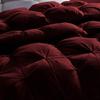 1 Piece Amuze Bedding Pom Pom Pinch Pleated Comforter Set 800 TC 100% Egyptian Cotton, White Vintage Pom-Pom Fringe Super Soft (Full/Queen , Wine ) view 4