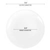 Disposable Plastic Plates with Rim Design, Organic Round Dinnerware Bulk Order for Wedding, Birthday & All Occasions (White, 7.5" Salad Plates (120 Plates)) view 2
