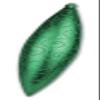 19" Finial Ornament Green with Green Glitter Swirl view 1