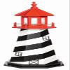 5' St. Augustine Replica Wood Lighthouse, Revolving Light view 1