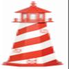 4' White Shore Replica Hybrid Lighthouse, Revolving Light view 1