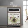 Wowfeel Bird Dishwasher Sticker Decal, Floral with Birds, White & Brown, PVC & PET Film, Rustic Functional, Reusable, Indoor Use, Home & Kitchen view 3