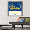 Trends International NBA Golden State Warriors - Logo 21 Wall Poster, 22.375" x 34", Bronze Framed Version view 2