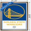 Trends International NBA Golden State Warriors - Logo 21 Wall Poster, 22.375" x 34", Bronze Framed Version view 3