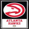 Trends International NBA Atlanta Hawks - Logo 21 Wall Poster, 14.725" x 22.375", Black Framed Version view 1