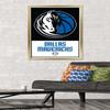 Trends International NBA Dallas Mavericks - Logo 21 Wall Poster, 22.375" x 34", Gold Framed Version view 2