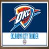 Trends International NBA Oklahoma City Thunder - Logo 21 Wall Poster, 14.725" x 22.375", Bronze Framed Version view 1