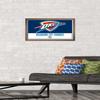 Trends International NBA Oklahoma City Thunder - Logo 21 Wall Poster, 14.725" x 22.375", Bronze Framed Version view 2