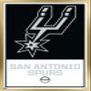 Trends International NBA San Antonio Spurs - Logo 21 Wall Poster, 14.725" x 22.375", Gold Framed Version view 1