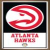 Trends International NBA Atlanta Hawks - Logo 21 Wall Poster, 22.375" x 34", Bronze Framed Version view 1