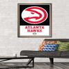 Trends International NBA Atlanta Hawks - Logo 21 Wall Poster, 22.375" x 34", Bronze Framed Version view 2
