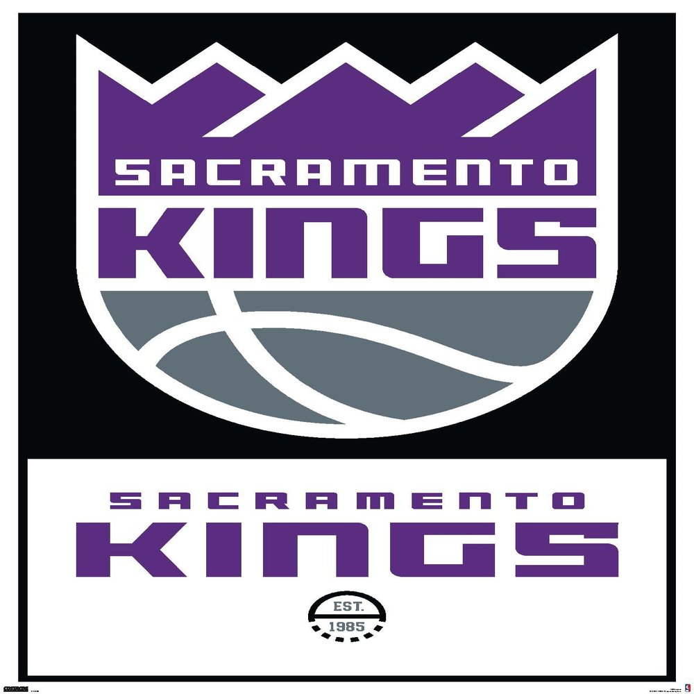 Trends International NBA Sacramento Kings - Logo 21 Wall Poster, 22.375" x 34", Unframed Version