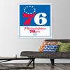 Trends International NBA Philadelphia 76ers - Logo 21 Wall Poster, 22.375" x 34", Premium Print and White Hanger Bundle view 2