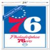 Trends International NBA Philadelphia 76ers - Logo 21 Wall Poster, 22.375" x 34", Premium Print and White Hanger Bundle view 3