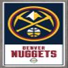 Trends International NBA Denver Nuggets - Logo 21 Wall Poster, 14.725" x 22.375", Barnwood Framed Version view 1