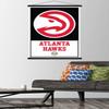 Trends International NBA Atlanta Hawks - Logo 21 Wall Poster, 22.375" x 34", Print and Black Hanger Bundle view 2