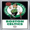 Trends International NBA Boston Celtics - Logo 21 Wall Poster, 14.725" x 22.375", Silver Framed Version view 1