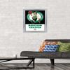 Trends International NBA Boston Celtics - Logo 21 Wall Poster, 14.725" x 22.375", Silver Framed Version view 2