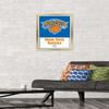 Trends International NBA New York Knicks - Logo 21 Wall Poster, 14.725" x 22.375", Gold Framed Version view 2