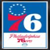 Trends International NBA Philadelphia 76ers - Logo 21 Wall Poster, 14.725" x 22.375", Black Framed Version view 1