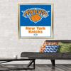 Trends International NBA New York Knicks - Logo 21 Wall Poster, 22.375" x 34", Gold Framed Version view 2