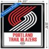 Trends International NBA Portland Trail Blazers - Logo 21 Wall Poster, 22.375" x 34", Black Framed Version view 3