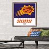 Trends International NBA Phoenix Suns - Logo 21 Wall Poster, 22.375" x 34", Bronze Framed Version view 2