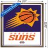 Trends International NBA Phoenix Suns - Logo 21 Wall Poster, 22.375" x 34", Bronze Framed Version view 3