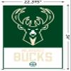 Trends International NBA Milwaukee Bucks - Logo 21 Wall Poster, 22.375" x 34", Poster & Clip Bundle view 3