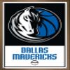 Trends International NBA Dallas Mavericks - Logo 21 Wall Poster, 22.375" x 34", Bronze Framed Version view 1