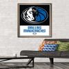 Trends International NBA Dallas Mavericks - Logo 21 Wall Poster, 22.375" x 34", Bronze Framed Version view 2