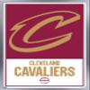 Trends International NBA Cleveland Cavaliers - Logo 21 Wall Poster, 14.725" x 22.375", Silver Framed Version view 1