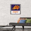 Trends International NBA Phoenix Suns - Logo 21 Wall Poster, 14.725" x 22.375", Barnwood Framed Version view 2