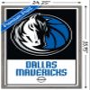 Trends International NBA Dallas Mavericks - Logo 21 Wall Poster, 22.375" x 34", Barnwood Framed Version view 3