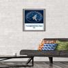 Trends International NBA Minnesota Timberwolves - Logo 21 Wall Poster, 14.725" x 22.375", Barnwood Framed Version view 2
